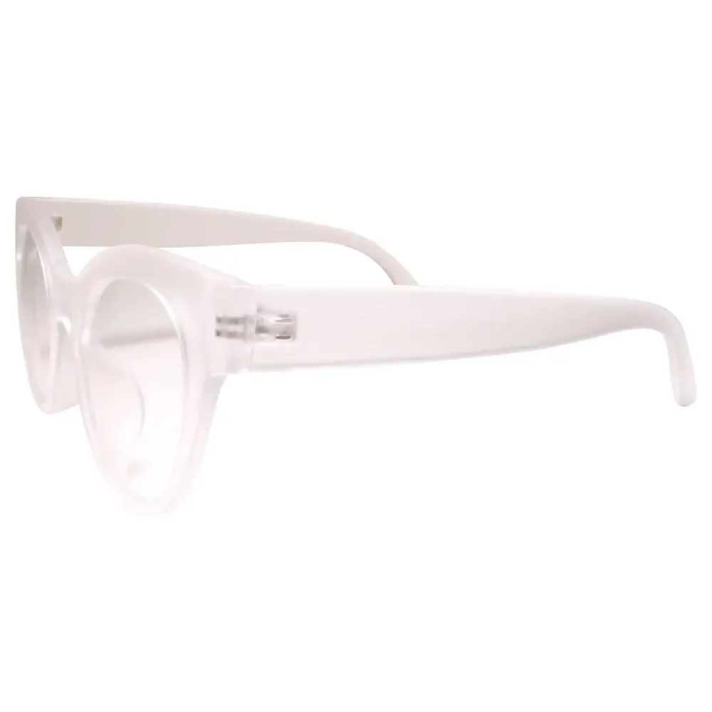 Sleek Clear Cat Eye Sunglasses